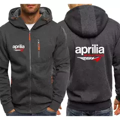 Imagem do Moletom masculino Aprilia Racing, impressão de logotipo RSV4, moda esportiva, quebra-vento quente, moletom confortável com capuz, primavera e outono