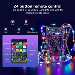Smart Bluetooth LED String Fairy Lights, Dreamcolor RGB Lights, guirlanda para o ano novo, decoração do casamento, USB, 5V, WS2812B - comprar online