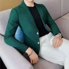 Ternos e blazers brancos masculinos, roupas estilo coreano, casacos com seios simples, jaquetas, jaqueta de waffle masculina, roupas na internet