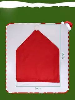 Santa Hat Chair Cover para o Natal, decoração de mesa, presentes, 1-10pcs - Wolf Magazine
