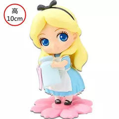 Bandai Q Posket Alice no País das Maravilhas Action Figure, A e B Version, Modelo Colecionável, Brinquedos de Boneca, Presente