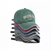 Boné de beisebol para quatro temporadas masculino e feminino, casual retrô lavado de algodão, bordado snapback, proteção solar unissex, verão, 4 estações