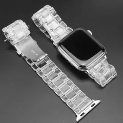 Pulseira Link Transparente para Apple Watch, Banda 44mm Ultra, 49mm, 41mm, 45mm, 40mm, 42mm, 38mm, iWatch Series 8, 7, 6, 5, 4, 3, SE - comprar online