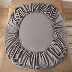 100% algodão cabido folha com faixas elásticas antiderrapante ajustável colchão cobre para único cama king queen duplo, 140/160/200cm - comprar online
