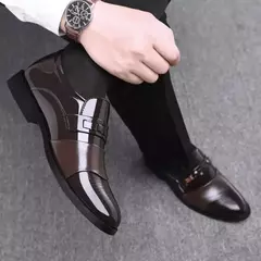 Sapato de Luxo Masculino, Mocassins Elegantes, Festa de Casamento, Alta Qualidade, Homem Social, Dedo Do Pé Redondo, Escritório - Wolf Magazine