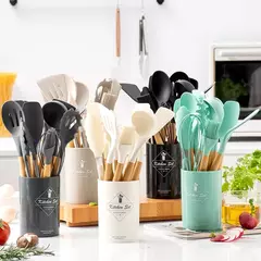 Utensílios De Cozinha De Silicone De Grau Alimentício, Colher De Medição, Espátula, Ferramenta De Cozinha Prática, Conjunto De Utensílios De Cozinha, Panelas, Turner, 12Pcs na internet