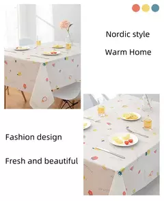Toalha de mesa resistente à poeira impermeável durável, perfeita para festas piqueniques, família lavável, design high-end, ideal, elegante - loja online