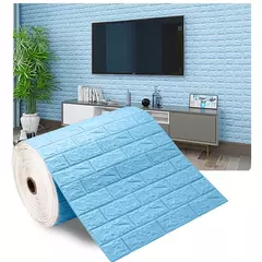 3D tijolo imitação impermeável auto-adesivo adesivo de parede, Home Decor, papel de parede DIY, sala, TV Backdrop, quarto, 1 m, 5 m, 10m - comprar online