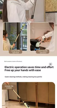 Escova de limpeza elétrica 9 em 1, purificador elétrico, ferramentas de limpeza elétrica, salão, cozinha, banheiro, utensílios de limpeza - comprar online