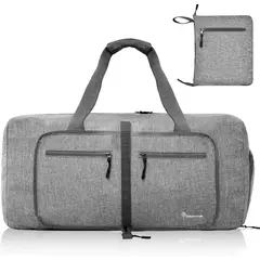 Sacos Duffel Dobrável com Compartimento De Sapatos, Saco De Armazenamento De Viagem Overnight Resistente A Rasgo, Organizador De Roupas, Impermeável