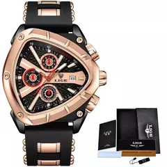 LIGE-Relógio impermeável masculino do esporte, quartzo, relógios de pulso, negócios, relógios de pulso Big Dial, Relogio masculino com caixa, original, luxo - Wolf Magazine