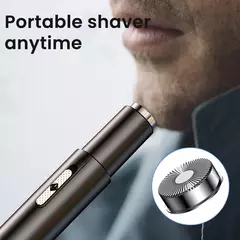 Aparador elétrico recarregável de cabelo para nariz, corte multicinético, recarregável, dois em um, unissex, totalmente automático, aparador lavável - loja online