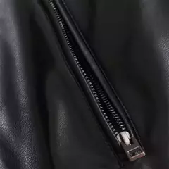 Jaqueta piloto de couro falso de motocicleta, casaco curto, moda versátil, outono e inverno, nova - comprar online