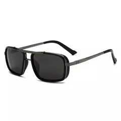 Óculos de sol masculino Punk, Aviator Square, Uv400, Twin-Beam, Novo