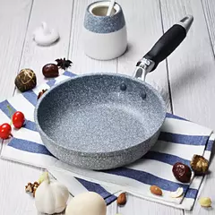 Frigideira Antiaderente de Pedra Durável, Frigideira de Caldeirão, Panelas de Fogão de Indução, Ovo Panqueca, Fogão a Gás, Home Wok, 28 cm, 26 cm, 24 cm, 20cm