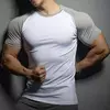 Camiseta de compressão manga curta masculina, Fitness, Corrida, Esporte, Ginásio, Treino, Casual, Tops de alta qualidade, Roupa de verão, Novo, 2022