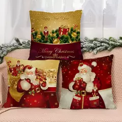 Capa de Almofada de Natal para Decorações, Feliz Natal, Presentes de Natal, Feliz Ano Novo, 2025, 2024