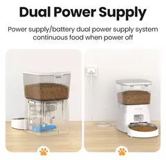 Rojoeco 2l alimentador automático de gatos wifi inteligente dispensador de comida para animais de estimação para alimentos secos cães dispensador de pauzinhos com acessórios de controle remoto - Wolf Magazine