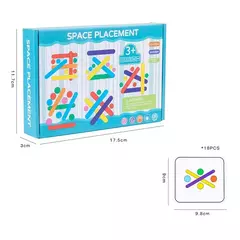 Brinquedos Montessori para Crianças, Rainbow Stick, Puzzle, Sensorial, Pensamento Lógico, Desafio, Jogos de Mesa, Brinquedos Educativos Precoce - comprar online