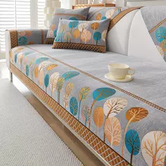 Tapete de sofá Chenille Full Moon Tree, capa de sofá universal, combinação Jacquard, antiderrapante, monocromático, quatro estações, combinação - comprar online