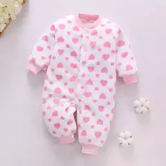 Macacão de flanela macia para bebê recém-nascido, jaqueta infantil para meninas e meninos, macacão de bebê, roupas de primavera e inverno, 0-18 meses