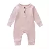 Macacão de algodão manga comprida para bebê recém-nascido, macacão para meninos e meninas, macacão playsuit, roupas infantis, outono