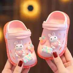 Imagem do Chinelos bonitos dos desenhos animados das crianças com solas macias, Baby Bags Sapatos perfurados, Home and Baby Sandals