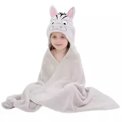 MICHLEY-toalhas de banho com capuz para criança, roupão macio, cobertor swaddle de sono quente, chuveiro para meninos e meninas, recém-nascido 0-9T na internet