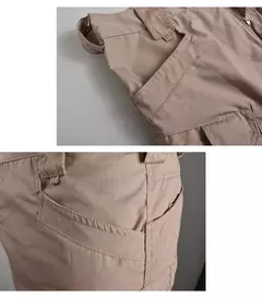 Calções de carga multibolso impermeáveis para homens, calças curtas táticas, secagem rápida, roupas ao ar livre, caça, pesca, verão - Wolf Magazine