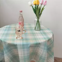 Coreano Xadrez Toalha De Mesa, Tecido Jacquard, Toalha De Mesa, Mat Background, Decoração De Casa, Mesa Moderna Nórdica, Sala De estar, Ins