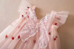 Imagem do Borboleta 3D para bebês, vestido de princesa tutu, vestido de festa de aniversário, roupa infantil, novo, verão, 1 a 5 anos, 2024