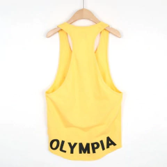 Camisa esportiva sem mangas masculina, tops de algodão, ginásio Fitness, músculo, camiseta masculina de impressão, basquete, musculação, novo