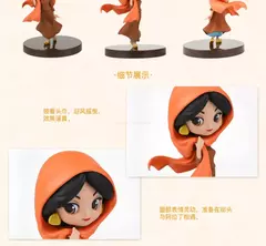 Bandai-Princesa Aurora Jasmine Megara Snow White Mini Action Figures, Qposket Série História, Brinquedos das meninas, Modelo Clássico Ação - loja online