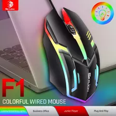 SKYLION F1 Wired 3 Teclas Mouse Iluminação Colorida Jogos e Escritório Para Microsoft Windows e Apple IOS System - comprar online