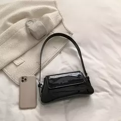 Bolsa de axila a laser prateada para mulheres, bolsa de ombro, alça superior, bolsa feminina, marca designer, luxo, chique