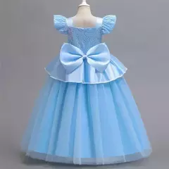 Rapunzel vestido para meninas cinderela belle vestir-se fantasia crianças aniversário princesa traje crianças roupas de festa de halloween 3-10y - comprar online