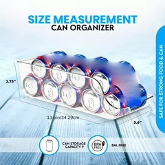 1/2 peças latas de armazenamento de cozinha, latas de refrigerante, latas de armazenamento, organizadores de geladeira e freezer, dispensadores de latas, acessórios de cozinha - Wolf Magazine