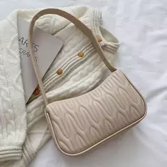 Bolsa de axilas de couro PU para mulheres, bolsa casual, bolsas de ombro femininas, luxo - loja online