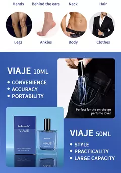 Voyage Colônia para Homens e Mulheres, Perfume Frutado Romântico Fresco, Notas Aquáticas De Madeira De Maçã, Perfume Masculino De Feromônios, Atrair Masculino