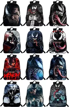 Marvel Legends Venom Mochilas para crianças, Super Heroes School Bag para meninos, Mochila de jardim de infância para crianças, Cartoon Laptop Bags for Men na internet