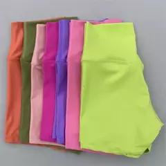 Cintura alta esportes shorts para mulheres, leggings de ioga, fitness, corrida, ciclismo, apertado, macio - Wolf Magazine