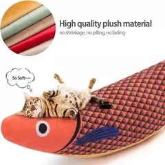 Brinquedo de gato catnip simulação 3d peixe dourado gatinho brinquedos travesseiro interativo soando gato mastigar mordida brinquedos de pelúcia suprimentos para gatos - Wolf Magazine