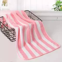 Absorvente Quick Drying Toalha De Banho Conjuntos, Listras, Mão Face Suave, Microfibra De Banheiro, Natação, Adultos, 35x75cm - Wolf Magazine