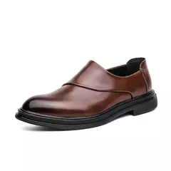 WAERTA-Mocassins de couro casual masculino, sapatos simples, calçado leve, sapatos de luxo com zíper, moda - comprar online