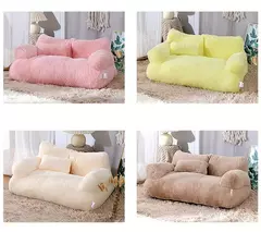 Imagem do Cama luxuosa para gatos, sofá, inverno, quente, ninho de gato, cama para animais de estimação, para cães pequenos e médios, confortável, pelúcia, filhote de cachorro, suprimentos para animais de estimação