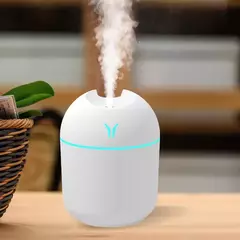 250ML USB Mini Umidificador de Ar Aroma Difusor Óleo Essencial Para Casa Carro Ultrasonic Mudo Névoa Criador Difusor com Lâmpada Cor LED - comprar online