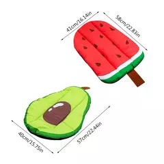Nova cama resfriamento para cães, melancia, abacate, design, tapete macio, almofada para animais estimação pequenos - comprar online