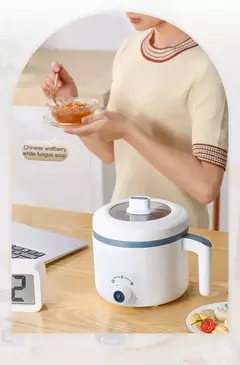 Fogão de arroz elétrico para casa, camada simples e dupla, antiaderente, multicooker mecânico, panela vaporizada inteligente, 1,2 l, 220V - Wolf Magazine