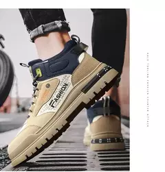 Tênis casual vulcanizado masculino, sola macia, tênis esportivo para caminhada, ao ar livre, masculino, outono na internet