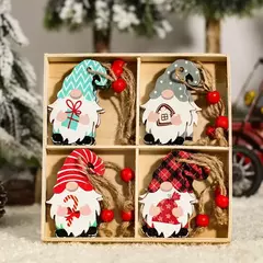 Natal Gnomes Pingentes De Madeira, Decorações De Feliz Natal Para Casa, Decorações De Árvore De Natal, Presente De Ano Novo, 2024 - Wolf Magazine